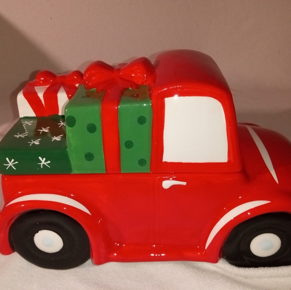 NIB Christmas Ceramic Cookie Jar - Truck - Picture 3 of 7